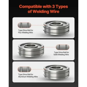 VEVOR Πιστόλι Συγκόλλησης 100Α με Καλώδιο 10FT για Σύρματα 0.023" 0.030" 0.035" LSHQHOBART10UE505V7 - Image 3