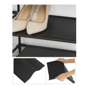 Μεταλλική Παπουτσοθήκη με 10 Υφασμάτινα Ράφια 33 x 33 x 173 cm Songmics LSR110B02 - Image 2