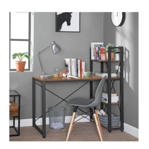 Μεταλλικό Γραφείο με 4 Ράφια 120 x 60 x 120 cm VASAGLE LWD48X - Image 3