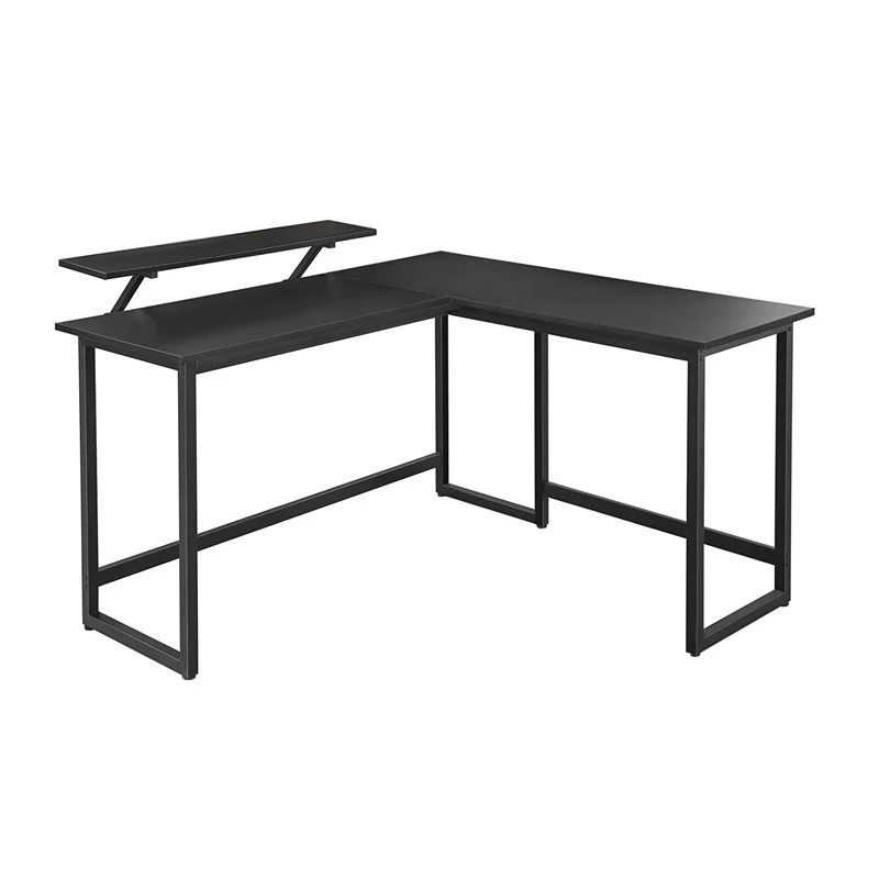 Γωνιακό Μεταλλικό Γραφείο 140 x 130 x 76 / 91.5 cm Χρώματος Μαύρο VASAGLE LWD56BK Γωνιακό Μεταλλικό Γραφείο 140 x 130 x 76 / 91.5 cm Χρώματος Μαύρο VASAGLE LWD56BK