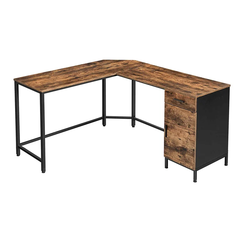 Μεταλλικό Γωνιακό Γραφείο με 1 Ντουλάπι και 1 Συρτάρι 150 x 137 x 75 cm VASAGLE LWD74X Μεταλλικό Γωνιακό Γραφείο με 1 Ντουλάπι και 1 Συρτάρι 150 x 137 x 75 cm VASAGLE LWD74X