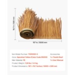 VEVOR Τεχνητή Στέγη Θάτς 1.6x16.4 ft Μεξικάνικη Τίκι Καλύβα Χορτάρι Στέγη MCWDPEWPK19251571001V0 - Image 6