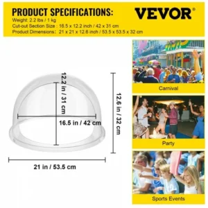 VEVOR  Κάλυμμα 52cm για Μηχανή Μαλλιού της Γριάς (Μόνο Κάλυμμα) MHTJGZ00000000001V0 - Image 6