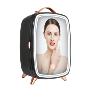 Mini Ηλεκτρικό Ψυγείο Καλλυντικών 6 Lt Ψύξης και Θέρμανσης με Καθρέπτη Μακιγιάζ Χρώματος Μαύρο VEVOR MNBXHSZJMBB6LMOFZV2 - Image 2