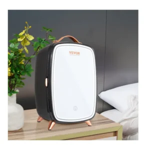 Mini Ηλεκτρικό Ψυγείο Καλλυντικών 6 Lt Ψύξης και Θέρμανσης με Καθρέπτη Μακιγιάζ Χρώματος Μαύρο VEVOR MNBXHSZJMBB6LMOFZV2 - Image 8