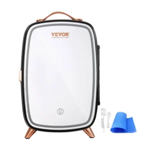 Mini Ηλεκτρικό Ψυγείο Καλλυντικών 6 Lt Ψύξης και Θέρμανσης με Καθρέπτη Μακιγιάζ Χρώματος Μαύρο VEVOR MNBXHSZJMBB6LMOFZV2 - Image 9