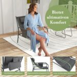 Costway  Σετ Μπιστρό 3 Τεμαχίων με Εργονομικές Καρέκλες και Τραπέζι για Απόλυτη Άνεση NP11688GR - Image 4