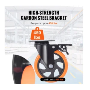 Σετ Περιστρεφόμενα Ροδάκια Βαρέως Τύπου για Έπιπλα 816 Kg 4 τμχ VEVOR PBJLCSJAZ4J4XPOVCV0 - Image 6