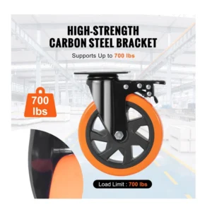 Σετ Περιστρεφόμενα Ροδάκια Βαρέως Τύπου για Έπιπλα 1272 Kg 4 τμχ VEVOR PBJLCSJAZ4J56BOYXV0 - Image 6