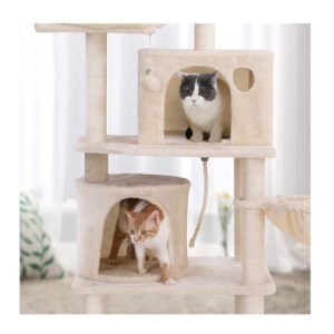 Δέντρο Γάτας - Ονυχοδρόμιο 55 x 45 x 152 cm Χρώματος Μπεζ Feandrea PCT90M - Image 2