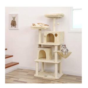 Δέντρο Γάτας - Ονυχοδρόμιο 55 x 45 x 152 cm Χρώματος Μπεζ Feandrea PCT90M - Image 3