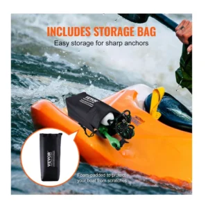 Πτυσσόμενη Άγκυρα για Κανό Καγιάκ από Χυτοσίδηρο 1.5 Kg με Σχοινί και Σημαδούρα VEVOR PHTMYJTPSG35NCT7KV0 - Image 5