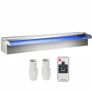 Καταρράκτης Πισίνας Vevor με LED Φωτισμό 23.6" x 4.5" x 3.1"  PQSBJPJSWLED60001V2
