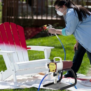 VEVOR Ηλεκτρικό Airless Sprayer Χρώματος 1500W με Ρυθμιζόμενη Πίεση 22Mpa και Σωλήνα 15m για Τοίχους & Οροφές/Ξύλο & Μέταλλο PTJ1500WGYWQPTJ01V2 - Image 7