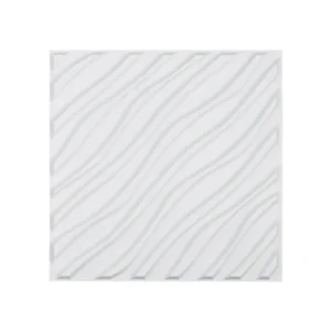 VEVOR Πάνελ Τοίχου 3D 12-Τεμαχίων 50x50cm PVC 32τ.π. Κυματιστό Ματ Λευκό PVC3DQBXDYSJMJDM0V0