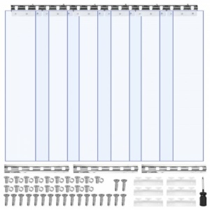 VEVOR Διαφανείς Κουρτίνες PVC 2.1μ x 0.9μ για Θερμομόνωση και Ψυκτικούς Χώρους PZPVCML3684IYI4EF001V0