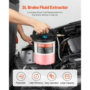 VEVOR Σετ Εξαγωγής Υγρού Φρένων 3L με 13 Συνδέσμους Σωλήνα QDSCCYGHTJ3LSEH49V0 - Image 2