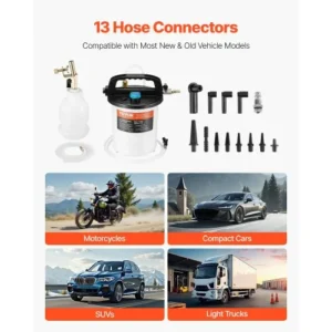 VEVOR Σετ Εξαγωγής Υγρού Φρένων 3L με 13 Συνδέσμους Σωλήνα QDSCCYGHTJ3LSEH49V0 - Image 3