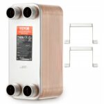 VEVOR Εναλλάκτης Θερμότητας 50 Πλακών 4*1-1/4" MNPT Θύρες 5"x 12" Συγκολλημένος Ανοξείδωτος Χάλυβας 316L  QHBSHRQ512506DE54V0