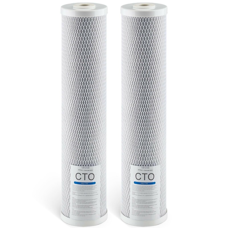 VEVOR Ανταλλακτικό Φίλτρο Νερού Ολόκληρου Σπιτιού 4.5"x20" CTO Άνθρακα (Συσκευασία 2 τεμαχίων) QWSGLQLXCTOGKCMIB001V0