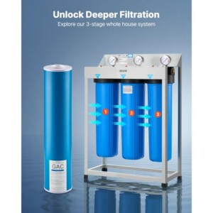 VEVOR Ανταλλακτικό Φίλτρο Νερού Ολόκληρου Σπιτιού 4.5"x20" GAC Άνθρακα 1 Τεμάχιο QWSGLQLXGACGADTZI001V0 - Image 5