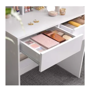 Ξύλινο Μπουντουάρ με Πτυσσόμενο Καθρέπτη 100 x 40 x 142 cm VASAGLE RDT115W01 - Image 3