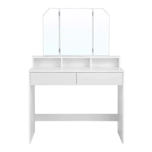 Ξύλινο Μπουντουάρ με Πτυσσόμενο Καθρέπτη 100 x 40 x 142 cm VASAGLE RDT115W01 - Image 7