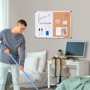 VEVOR Πίνακας Λευκός & Φελλός 24"x 18" με Αλουμινένιο Πλαίσιο για Σχολείο & Σπίτι  RMB24X18BBRMDD95DV0 - Image 7