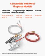 VEVOR Σύστημα Ανάφλεξης Υγραερίου για Τζάκια, Συμβατό με Αρκετά Μοντέλα, Ασημί Χρώμα, Εύκολη Εγκατάσταση RQBLDHZJSDZJ5P6BV001V7 - Image 4