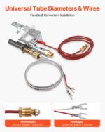 VEVOR Σύστημα Ανάφλεξης Υγραερίου για Τζάκια, Συμβατό με Αρκετά Μοντέλα, Ασημί Χρώμα, Εύκολη Εγκατάσταση RQBLDHZJSDZJ5P6BV001V7 - Image 5