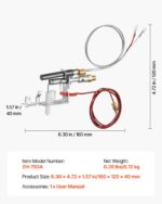 VEVOR Σύστημα Ανάφλεξης Υγραερίου για Τζάκια, Συμβατό με Αρκετά Μοντέλα, Ασημί Χρώμα, Εύκολη Εγκατάσταση RQBLDHZJSDZJ5P6BV001V7 - Image 6