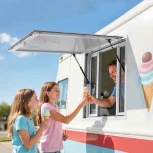 VEVOR Παράθυρο Εξυπηρέτησης με Τέντα 92x92 cm για Food Truck της VEVOR SCFWCK3636YCAFA9Y001V0 - Image 7