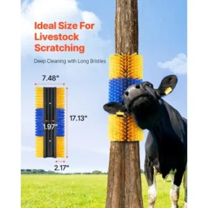 VEVOR Βούρτσες Ξυσίματος Ζώων 4τμχ Ανακούφιση Φαγούρας για Άλογα 43.4 εκ. SCZNSZH4J000X26AYV0 - Image 2