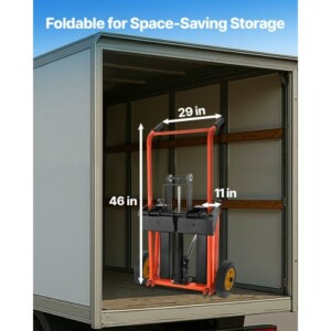 VEVOR Ανυψωτικός Χειροκίνητος Στοίβακας 450 lbs Καρότσι-Παλαντέζα 35.8 ιντσών SDDGC450LBS3UTPCG001V0 - Image 5