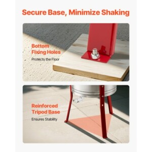 VEVOR Εξαγωγέας Μελιού Χειροκίνητος με 6 Πλαίσια από Ανοξείδωτο Ατσάλι SDYMJJPBXG183C2ZX001V0 - Image 3