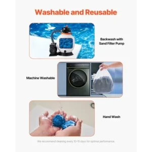 VEVOR Μπάλες Φίλτρου Πισίνας για Αντλία Άμμου 1.5 lbs Επαναχρησιμοποιούμενες Μπλε SLBGLQLS15LBXYI1DV0 - Image 3