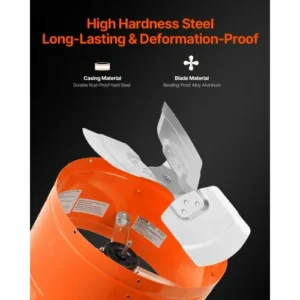 VEVOR Ανεμιστήρας Στέγης 15" 1650 CFM με Ρυθμιζόμενο Θερμοστάτη SQFJ15YC16502BPXZV2 - Image 3