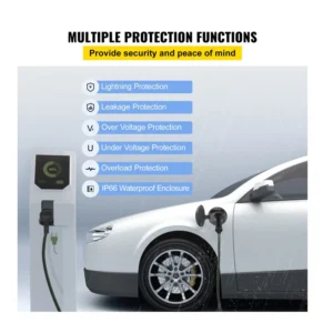 Φορητός Επιτοίχιος Φορτιστής Ηλεκτρικού Αυτοκινήτου EV Type 2 3 kW 13A VEVOR SX23KW10M220V15KGV2 - Image 4