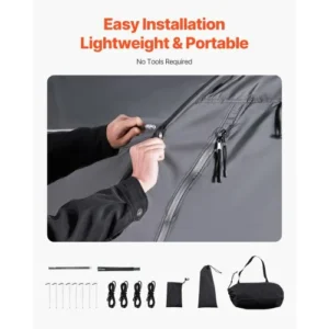 VEVOR Αδιάβροχη Σκηνή Αποθήκευσης Ποδηλάτων για 1-2 Ποδήλατα SXZXCP566626RM5G2V0 - Image 4