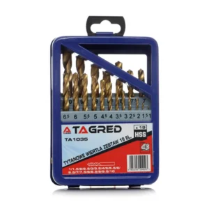 Σετ Τρυπάνια Τιτανίου HSS 1 - 10 mm 19 τμχ TAGRED TA1035 - Image 4