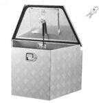 VEVOR Κουτί Αποθήκευσης Αλουμινίου 737x410x457mm με Κλειδαριά για Ρυμούλκες, Φορτηγά, SUV, RV, Εκτός Δρόμου - Ασημί TCGJX29X165XF752G001V0 - Image 5