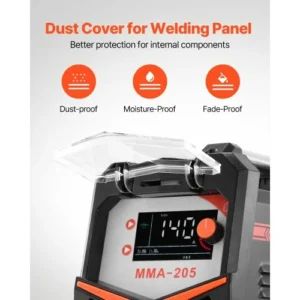 VEVOR Συγκολλητική Μηχανή TIG 2-σε-1 με MMA Stick Arc IGBT και LED TIGHJ205AEHYXJQPLV2 - Image 4