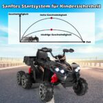 Costway  Παιδικό Quad με LED Φώτα, Μουσική και Επαναφορτιζόμενη Μπαταρία (12V, 10Ah) - Ιδανικό για Παιδιά 3+ Ετών TQ10031DE-BK - Image 3