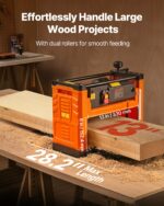 VEVOR Πλάνη Πάχους Δύο Λεπίδων 330 mm, Ισχύς 1800W, Μονοφασική Ξυλουργική Μηχανή TSBCDSZD2DP18MIW6001V2 - Image 4