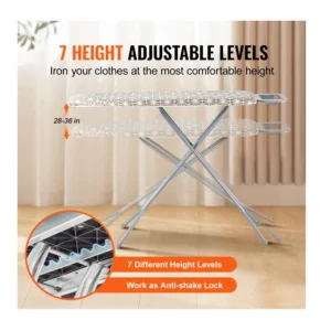 Σιδερώστρα για Σίδερο Ατμού Σπαστή 1292 x 334 x 915 mm VEVOR TYBCG10933CM4AD7XV0 - Image 6