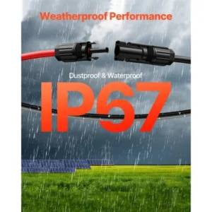 VEVOR Καλώδιο Προέκτασης Ηλιακού Πάνελ 100FT 10AWG Αδιάβροχο Μαύρο TYNDCBYZXDX1ICNQ7Y3 - Image 3