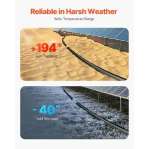 VEVOR Καλώδιο Προέκτασης Ηλιακού Πάνελ 100FT 10AWG Αδιάβροχο Μαύρο TYNDCBYZXDX1ICNQ7Y3 - Image 4