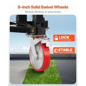 VEVOR Ρυμουλκούμενο Καρότσι 3500lbs Ικανότητα Βάρους Γλώσσας, Ρυθμιζόμενο Ύψος 18 και 22 ιντσών TYSDQYC3500LWJ8TJV0 - Image 3