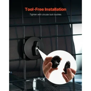 VEVOR Ρυθμιζόμενο Διαχωριστικό Αυτοκινήτου για Σκύλους 38"-66.3" για Χώρο Αποσκευών TYTYHPTZJSCWHSP7AV0 - Image 4