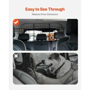 VEVOR Ρυθμιζόμενο Διαχωριστικό Αυτοκινήτου για Σκύλους 36.6"-60" TYTYHPTZJSCWVLNWMV0 - Image 6